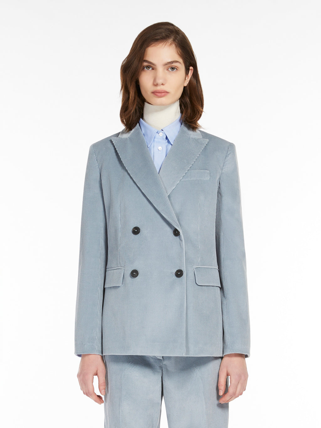 Double Breasted Jacket Corduroy Katanga
