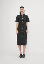 SS24 - Marella Rafia Shirt Dress in Black