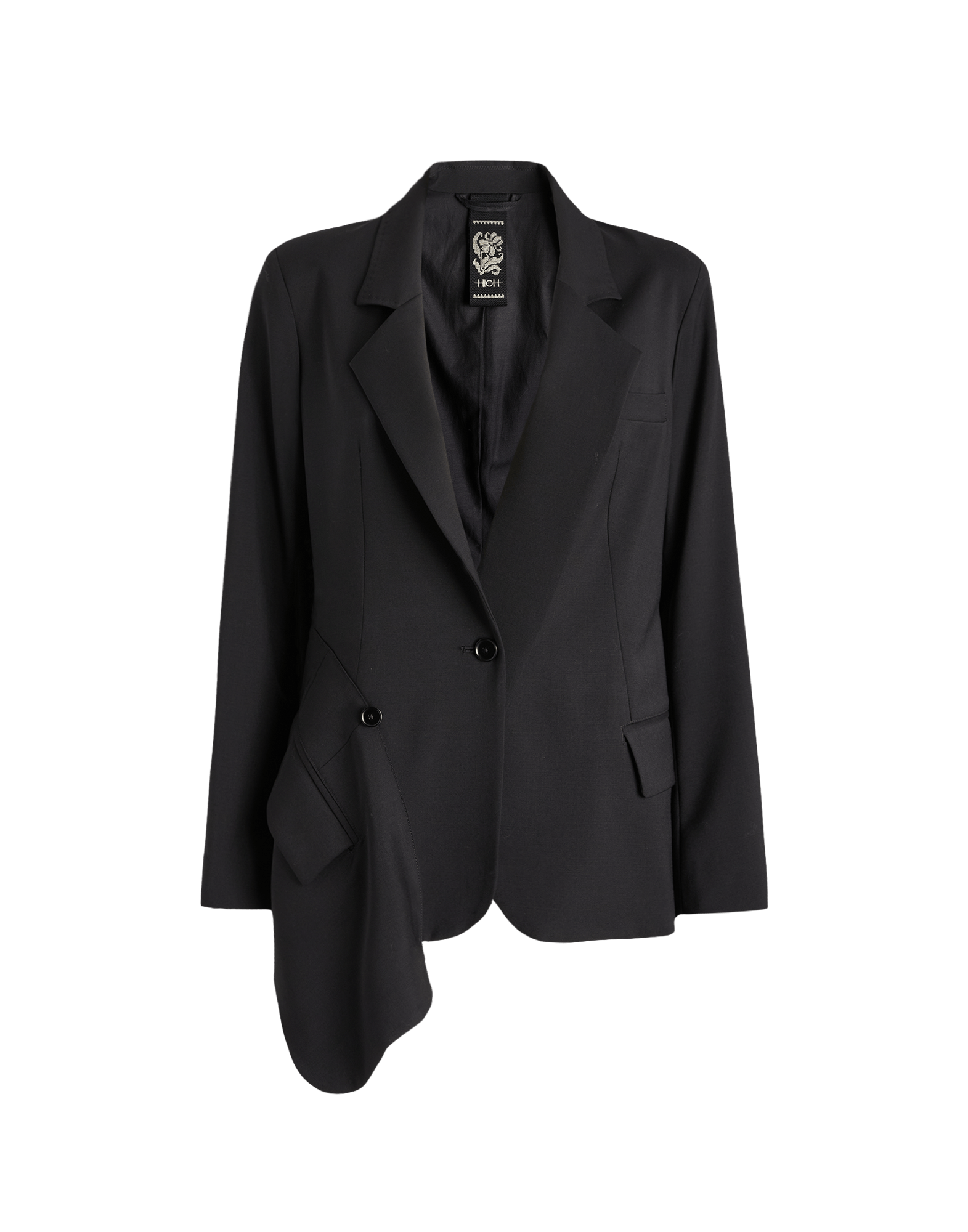 Black blazer on a transparent background