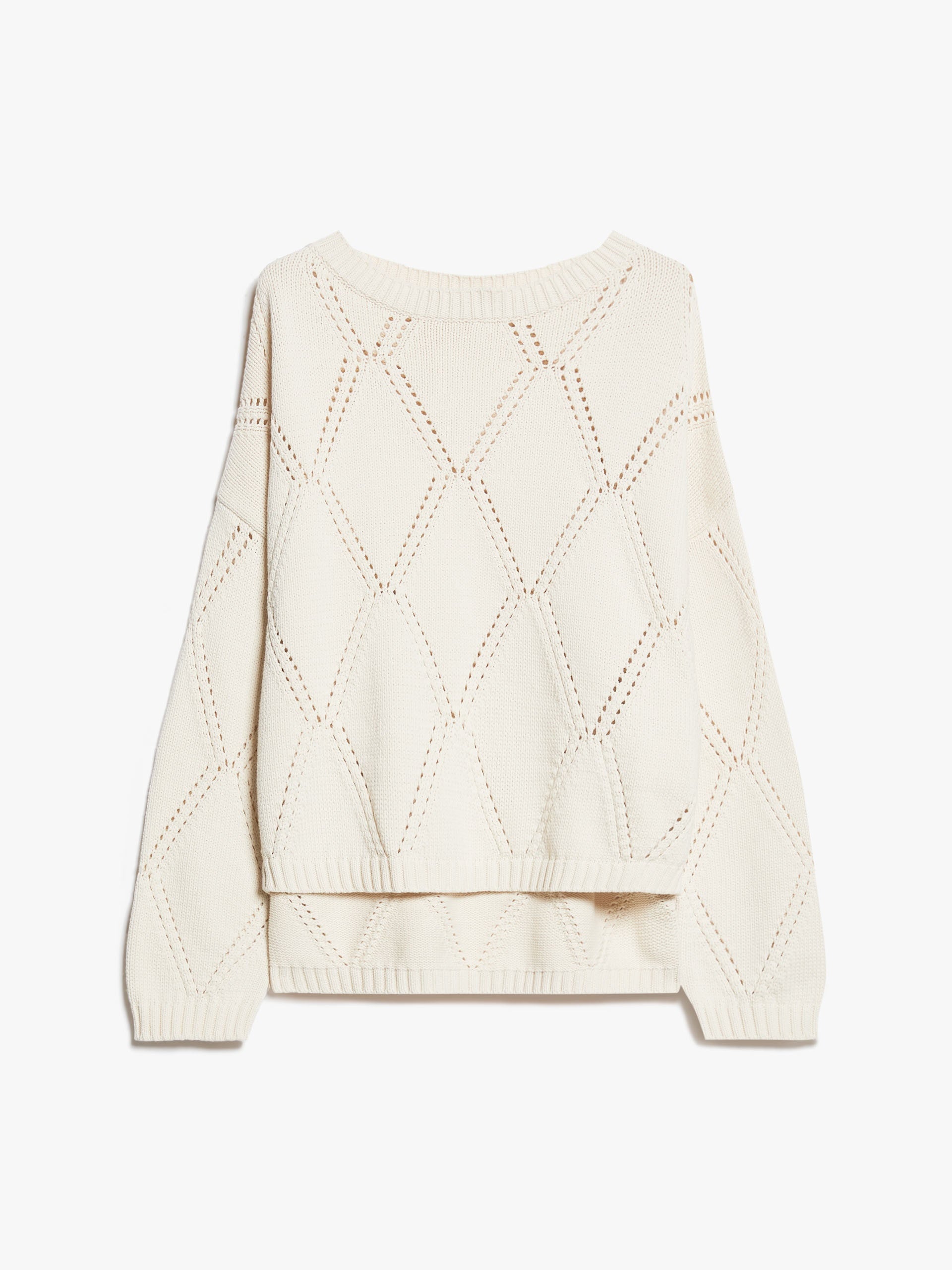 Oversized Diamond-Knit Sweater Abbozzi