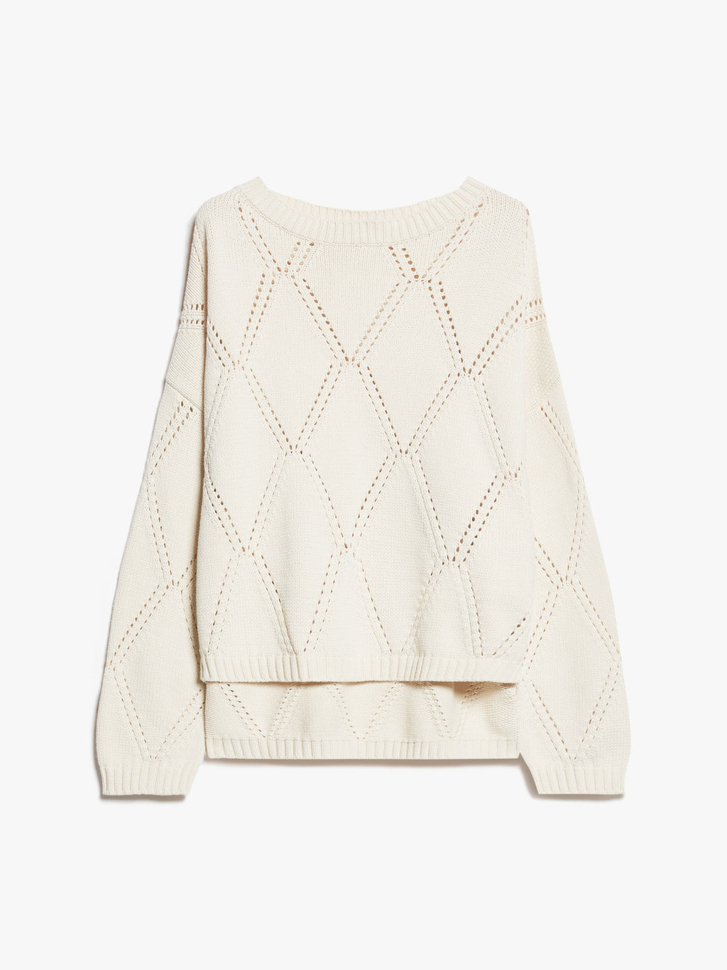 Oversized Diamond-Knit Sweater Abbozzi