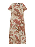 Floral patterned dress on a white background revere silk dress max mara weekend 