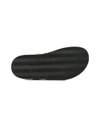Black sandal sole on a white background