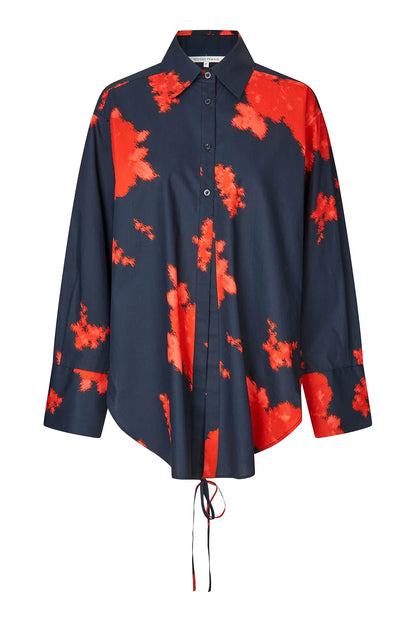 Denza Floral Shirt Pumpkin