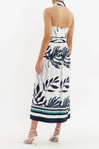 Aurerlia Halter Midi Dress