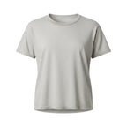 A light gray short-sleeve crewneck t-shirt displayed on a clean white background.