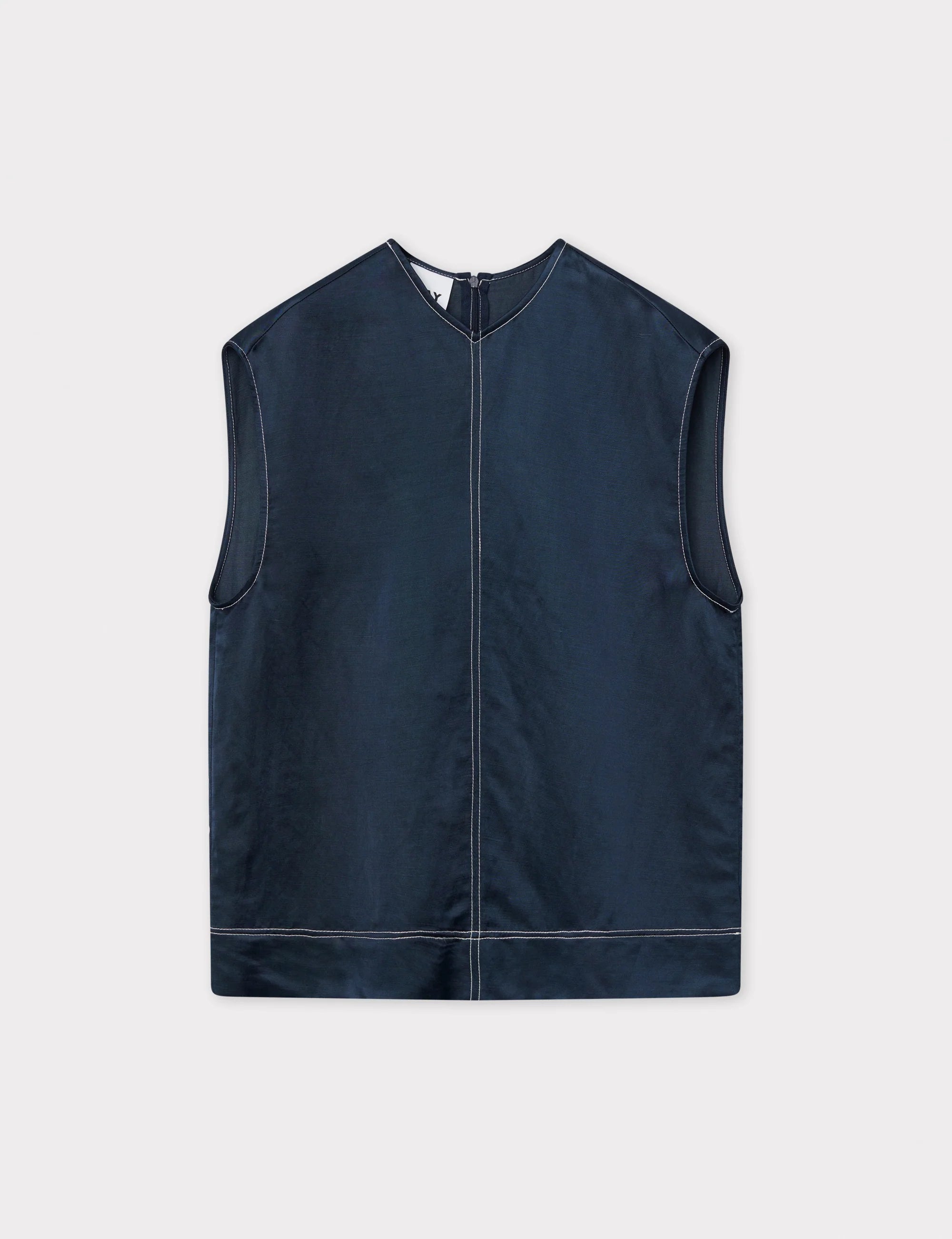 Billie Sleeveless Top in Dark Sapphire