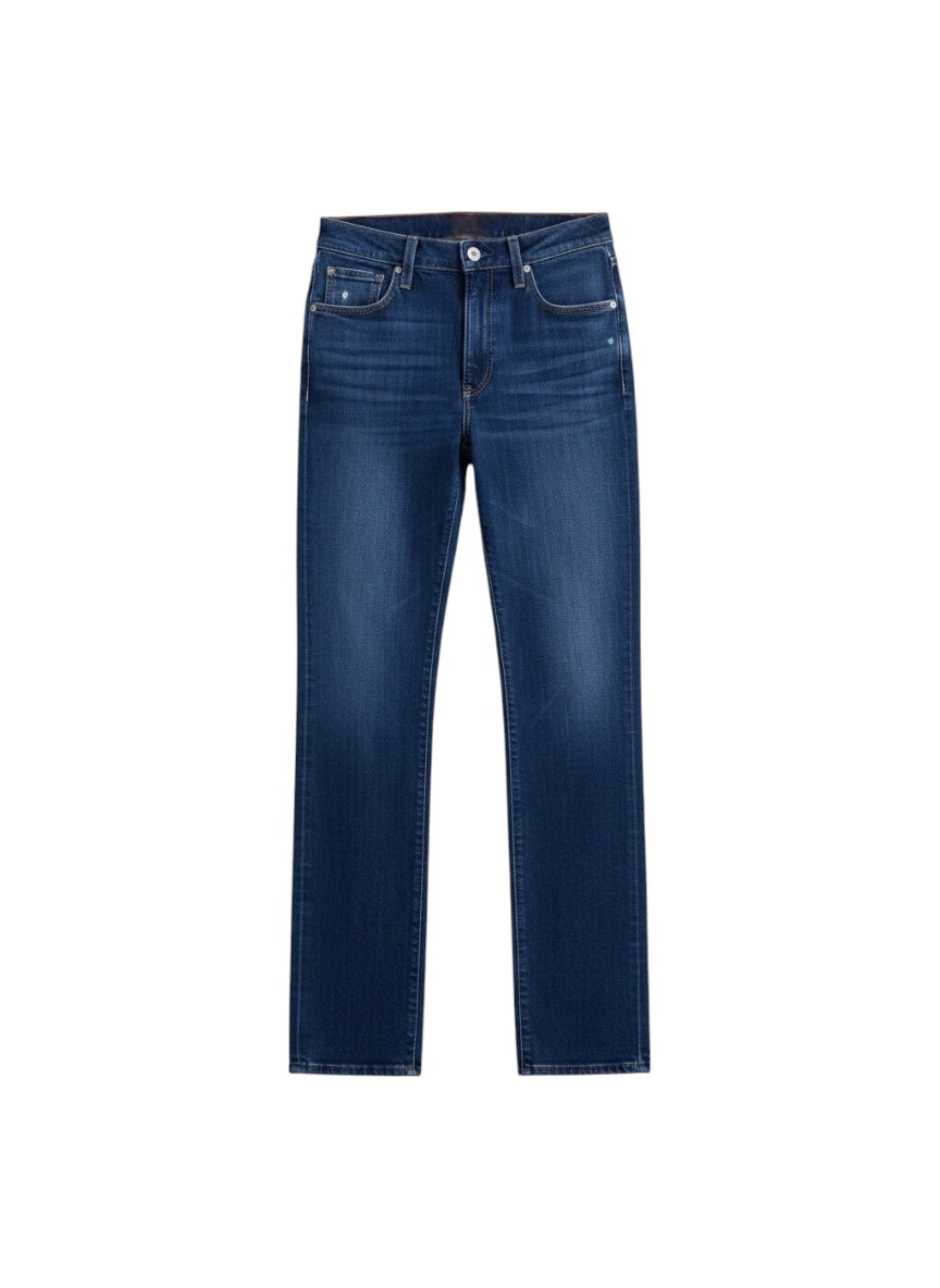 Blue jeans on a white background