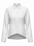 Linen shirt, soft line with shirt collar