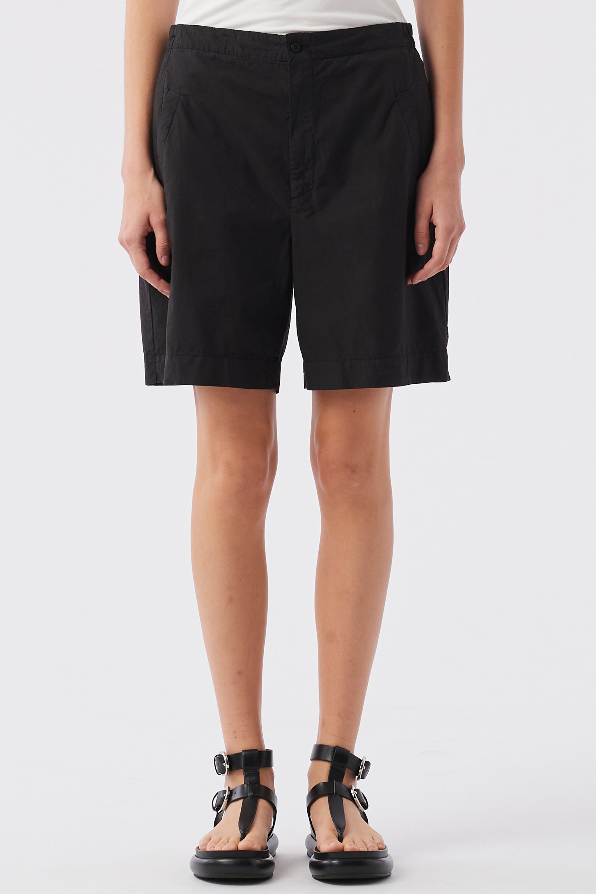 TRANSIT - Black Cotton Shorts