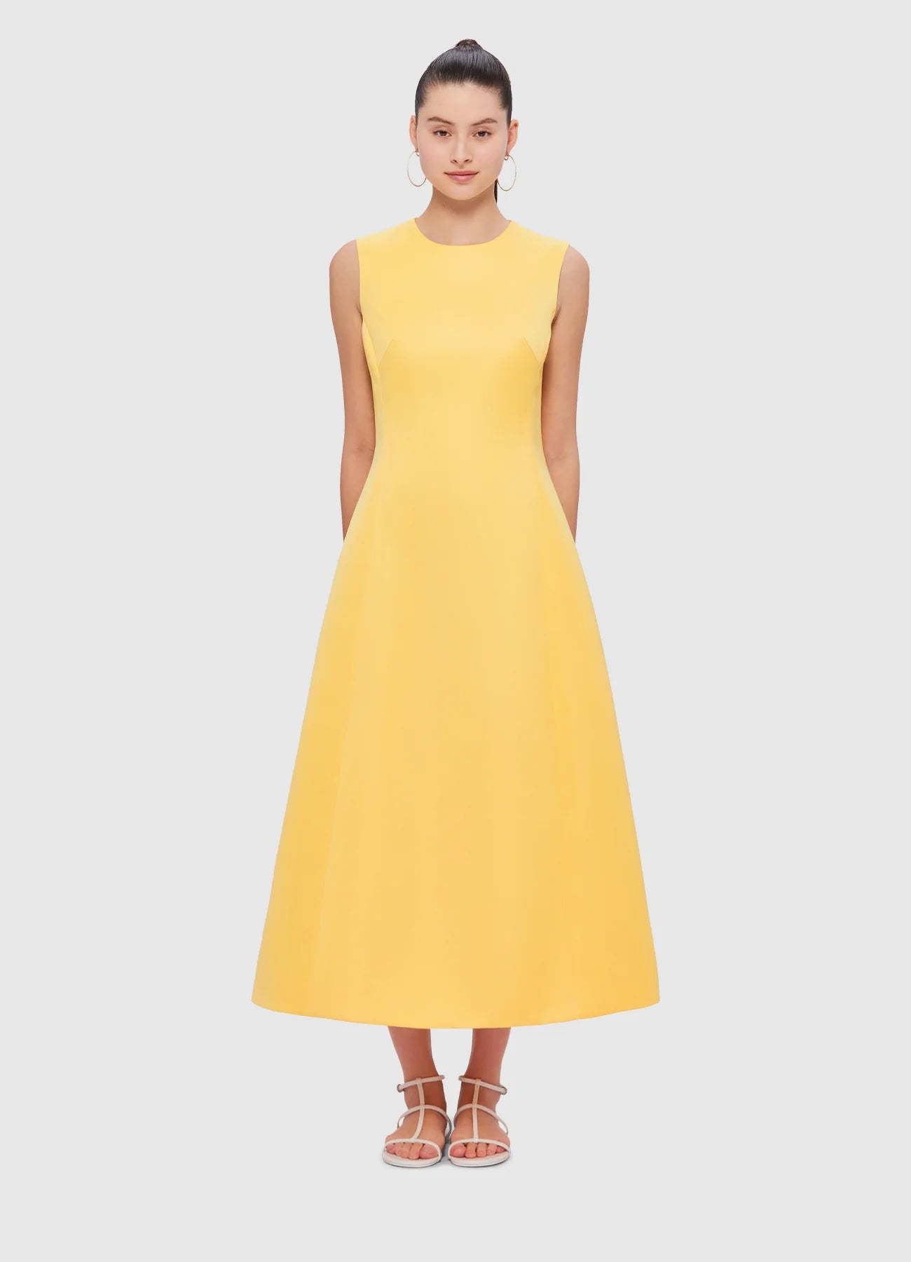 LEO LIN - Cleo Sleeveless Midi Dress in Canary