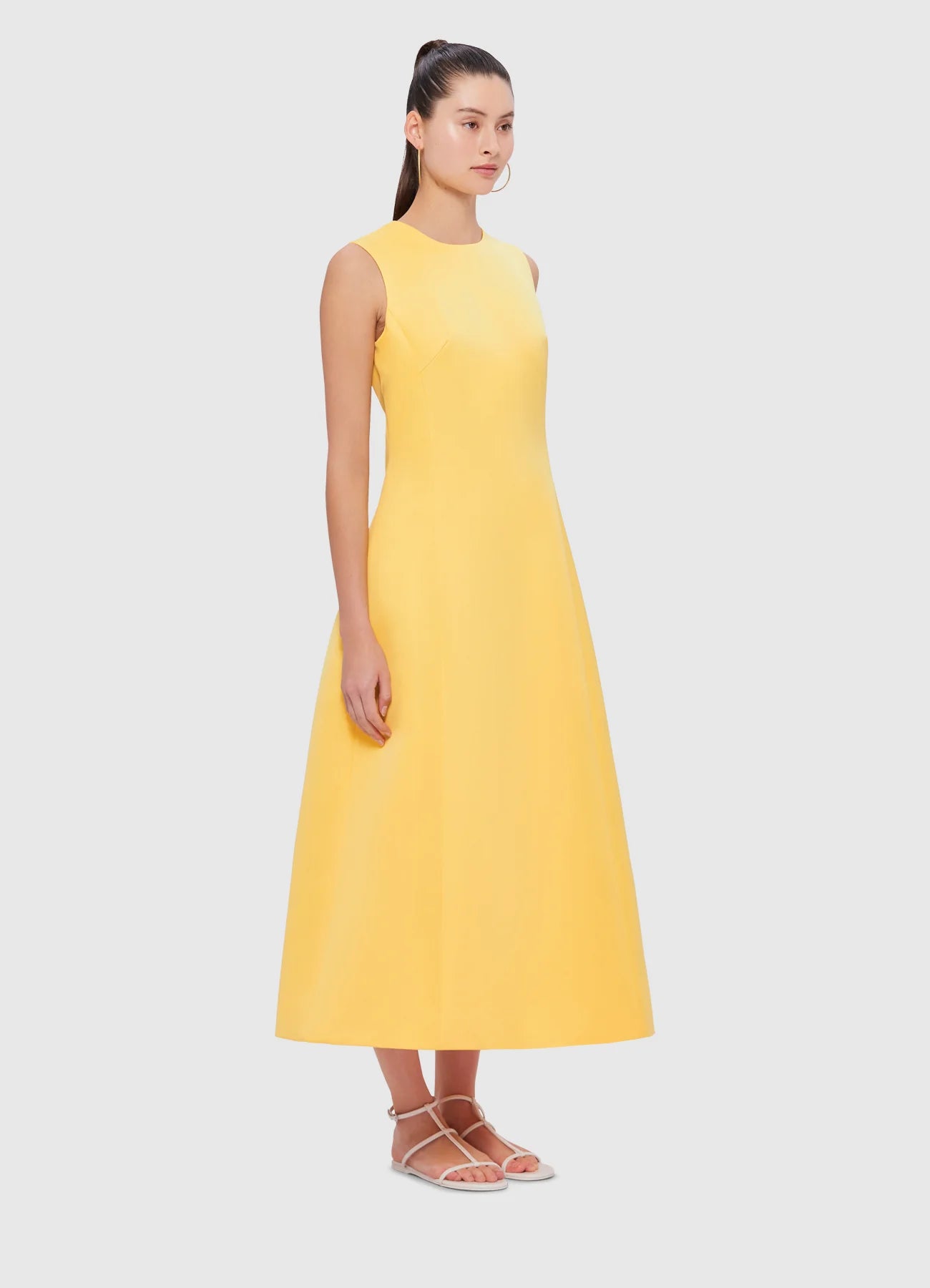 LEO LIN - Cleo Sleeveless Midi Dress in Canary