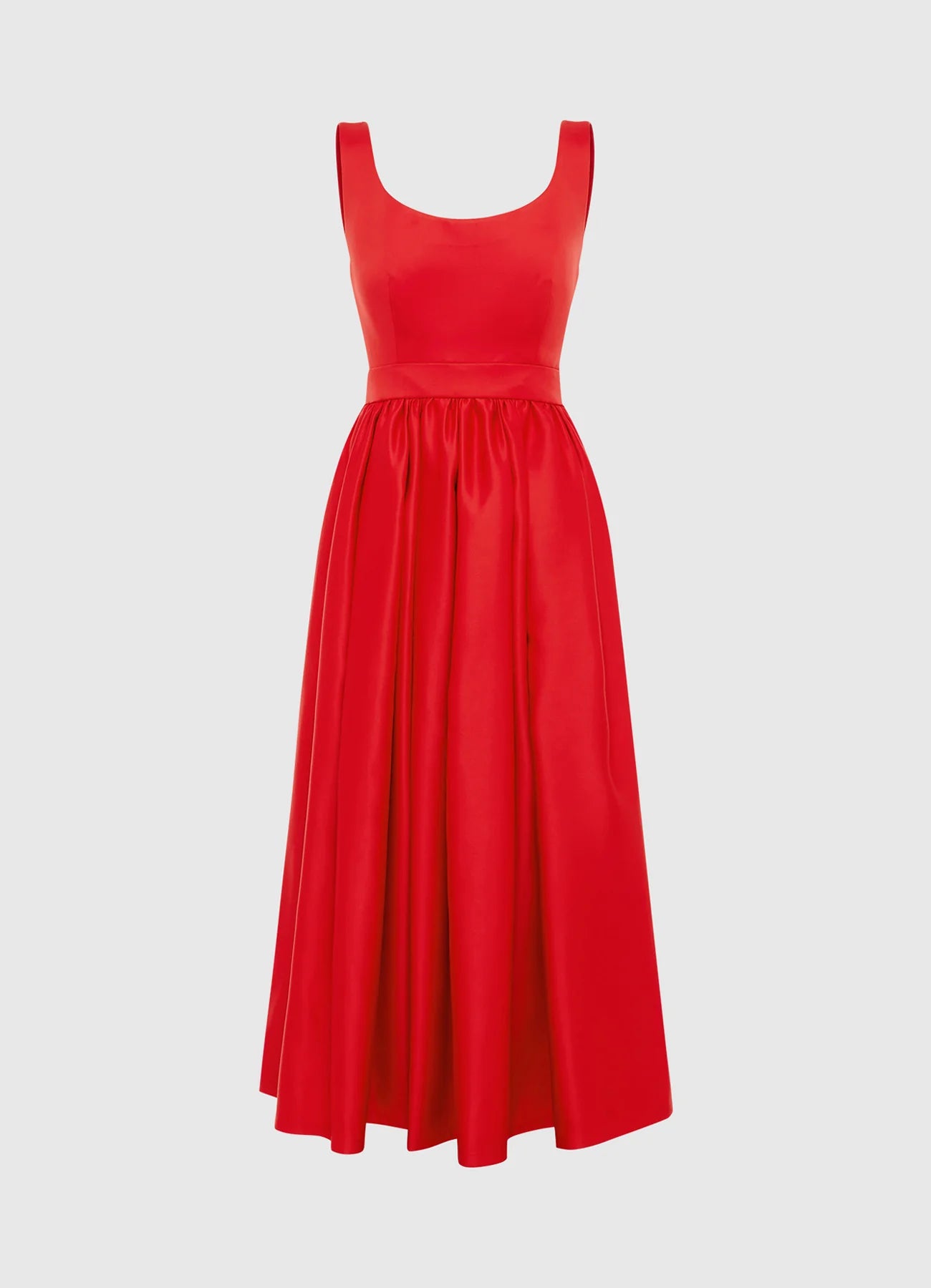 LEO LIN - Colleen Midi Dress in Scarlet