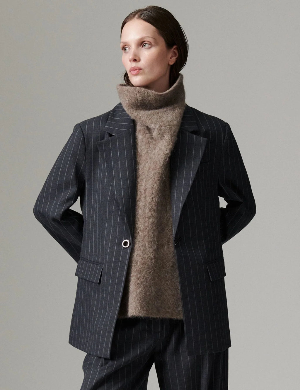 DAYBono Pinstripe Grey Pinstripe