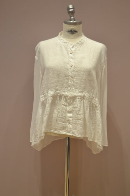 SS24Transit - Blouse in White E146