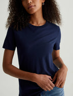 Jagger Crew Neck T in Deep Navy