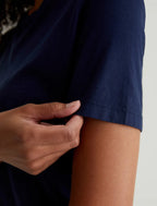 Jagger Crew Neck T in Deep Navy