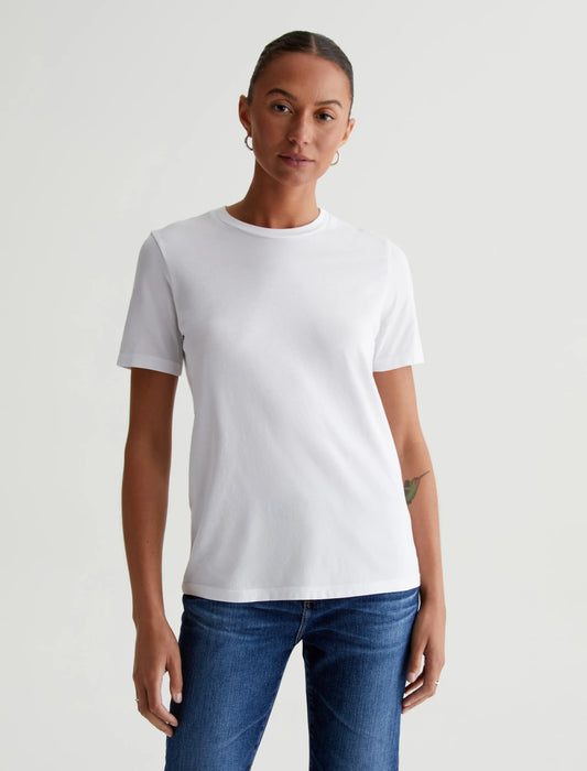 AG Jeans - White Crew Neck T-shirt