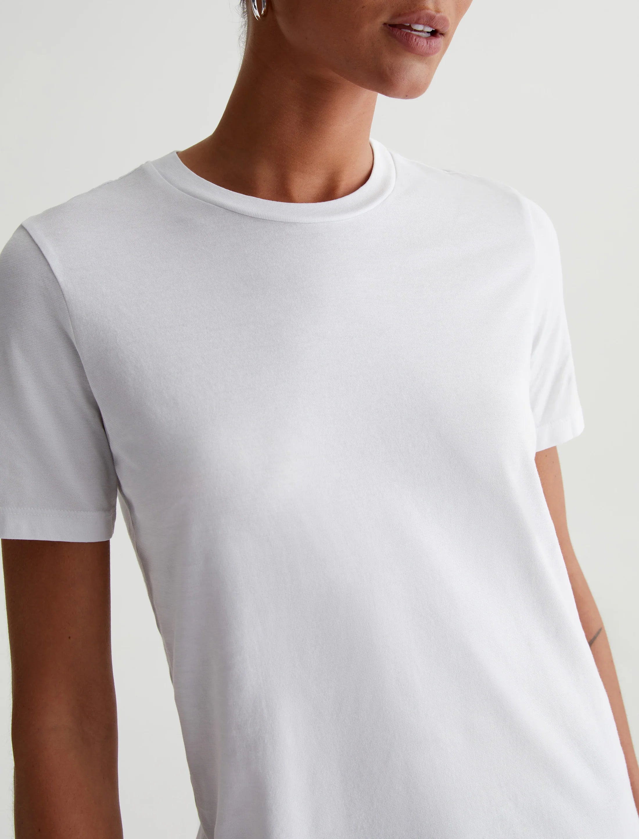AG Jeans - White Crew Neck T-shirt