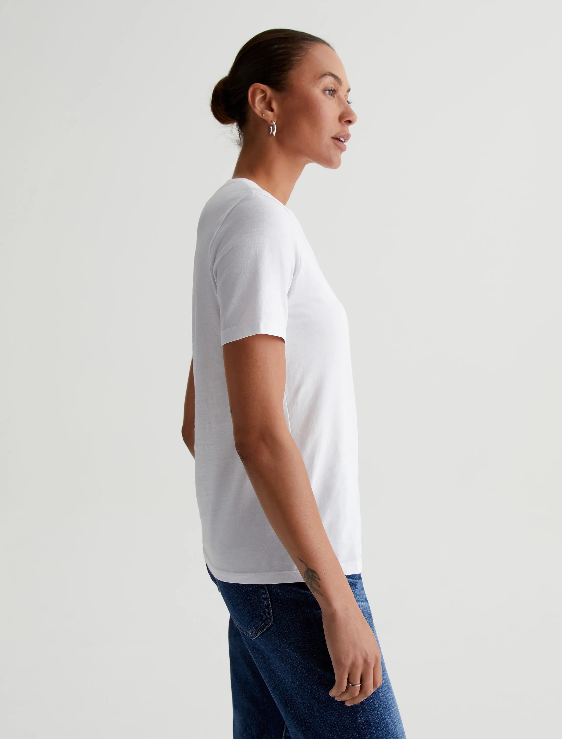 AG Jeans - White Crew Neck T-shirt
