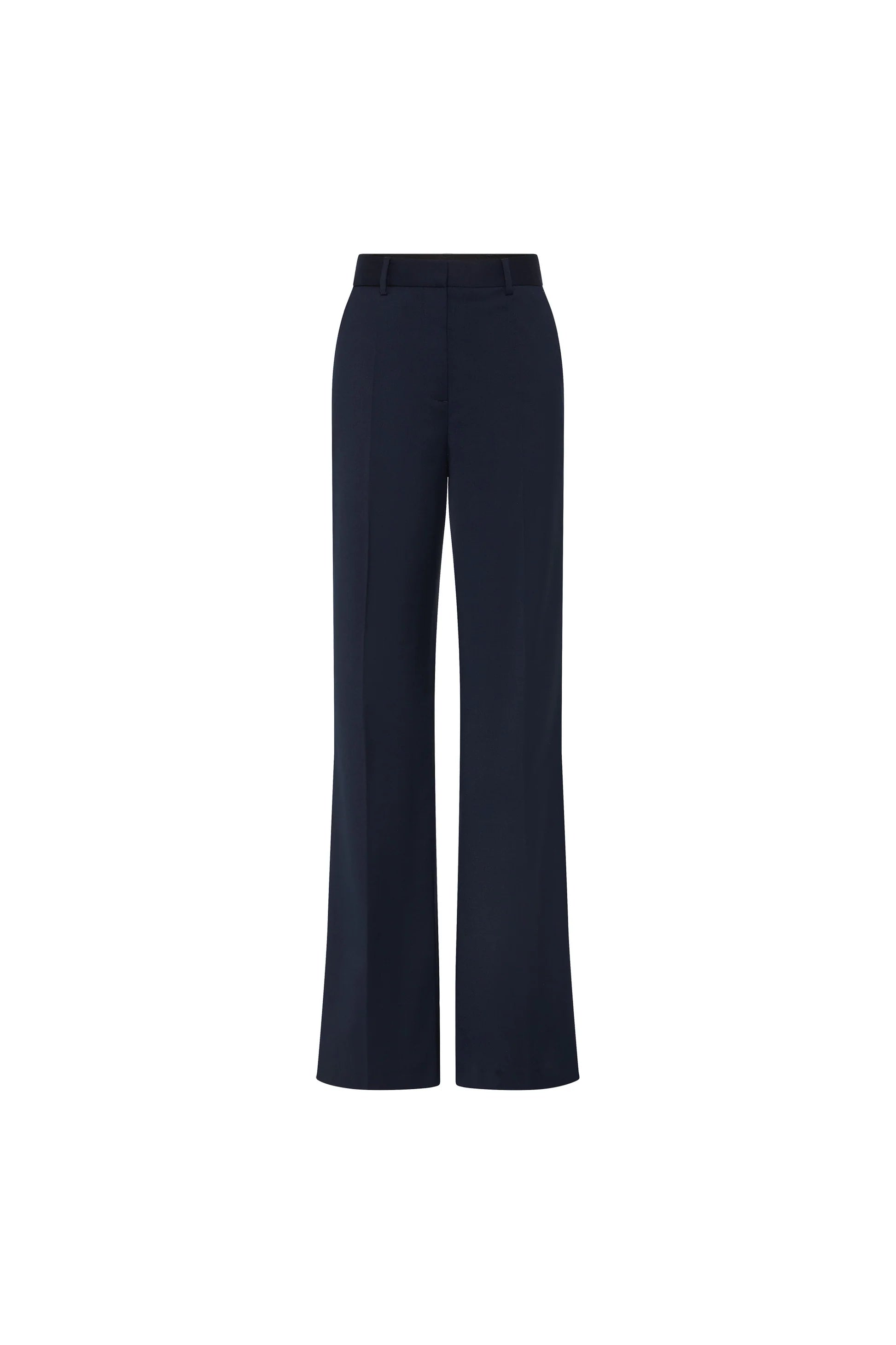 Navy blue pants on a white background