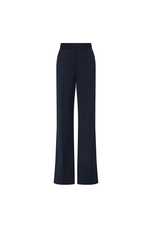 Navy blue pants on a white background