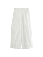 White skirt on a light gray background