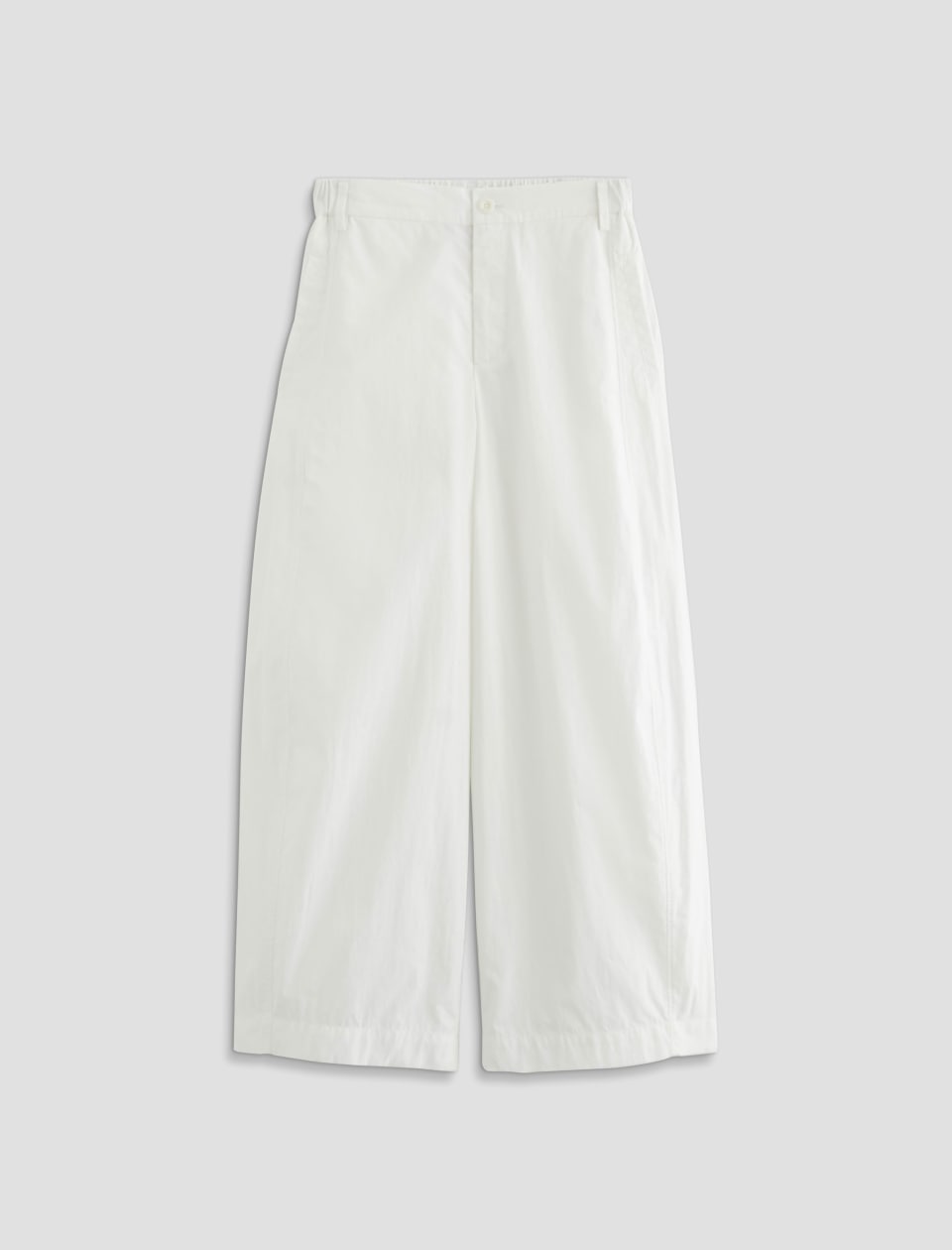 White skirt on a light gray background