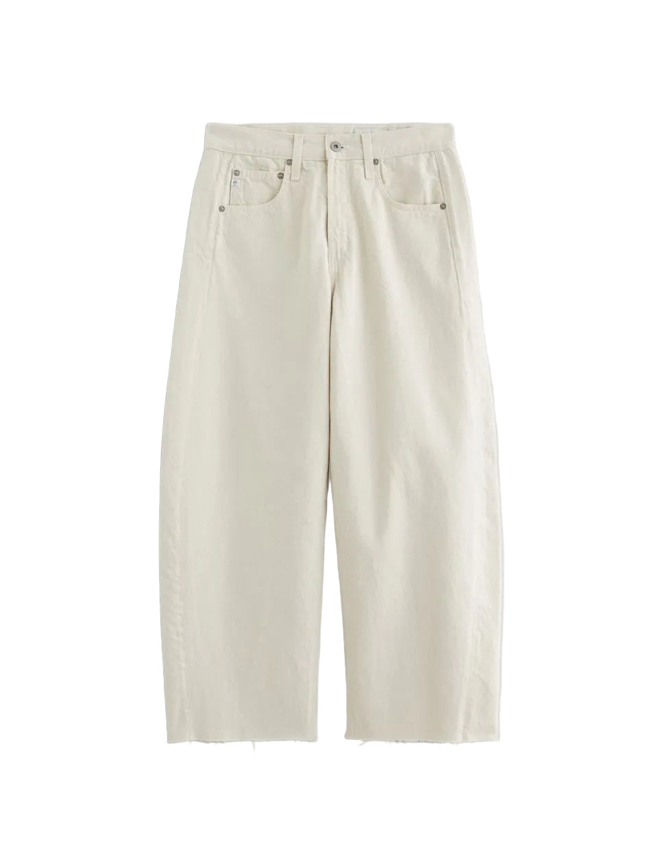 Beige pants on a light gray background