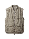 Gilet imbottito in misto seta regular fit