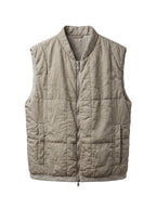 Gilet imbottito in misto seta regular fit