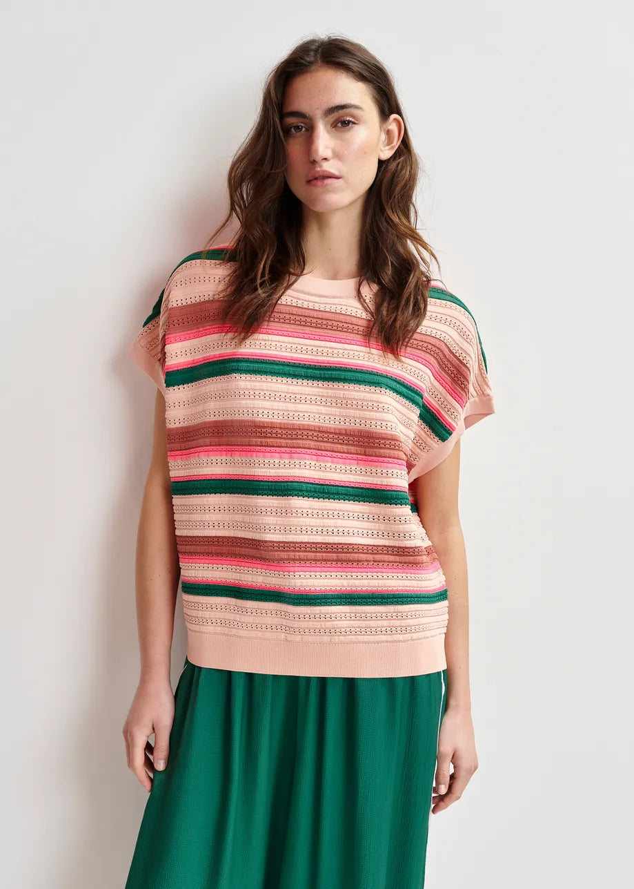 Hali short Sleeve Knit Top