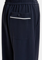 Wide Leg Pants Contrasting Trim