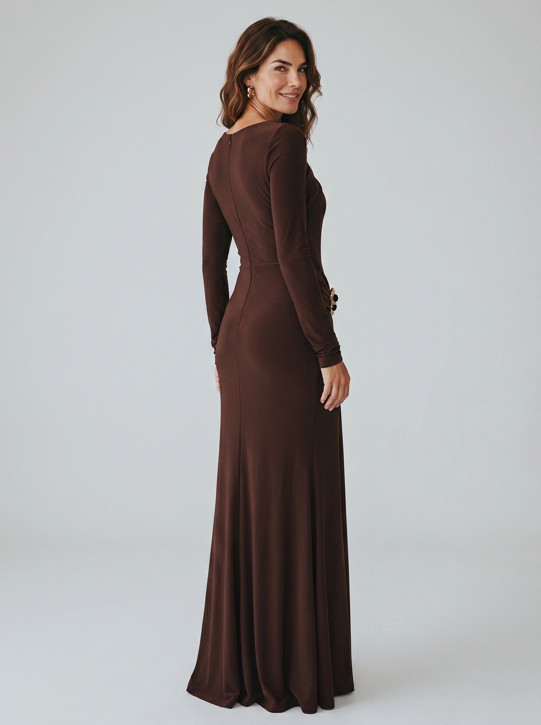 Hazine Long Sleeve Maxi Dress