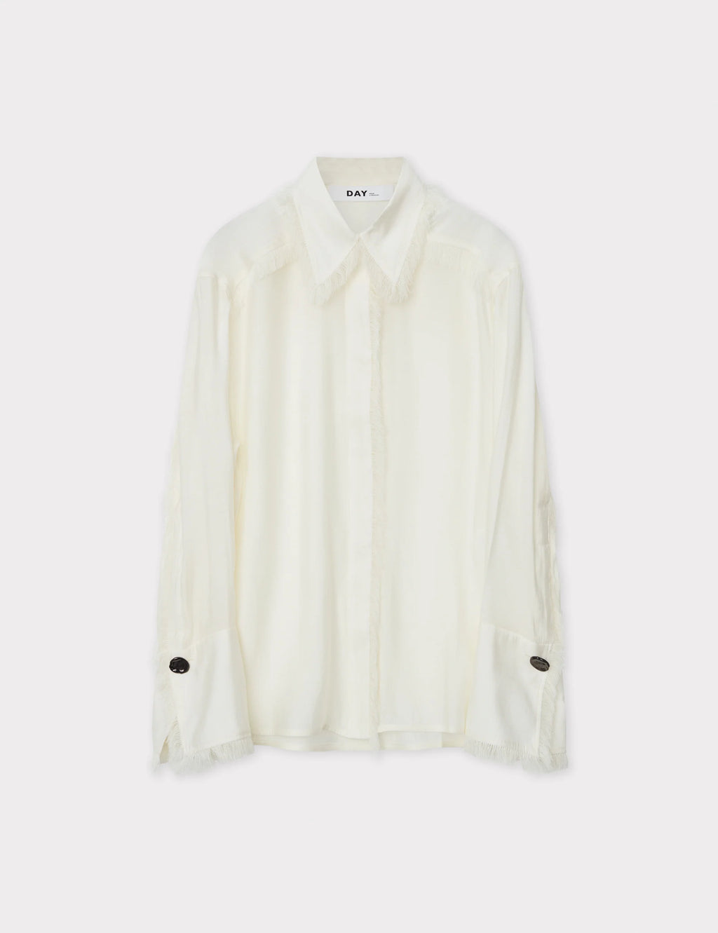 Havana Fringe Shirt in Vanilla Ice