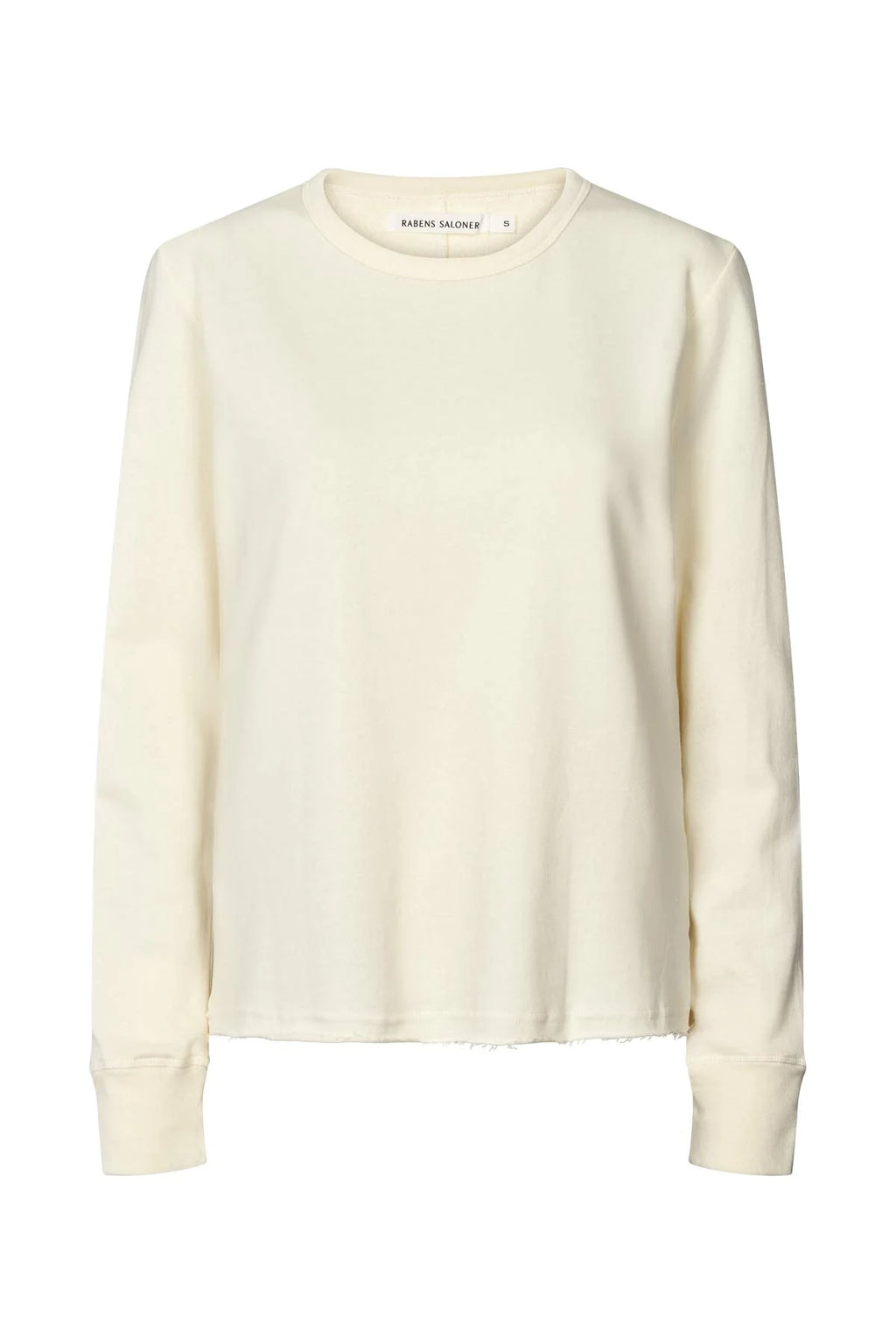 White sweatshirt on a white background