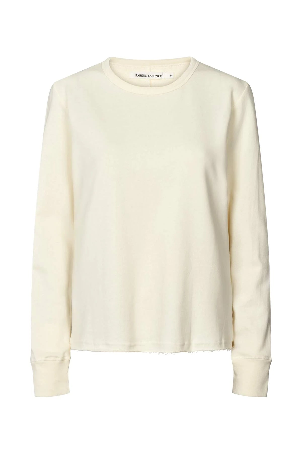 White sweatshirt on a white background