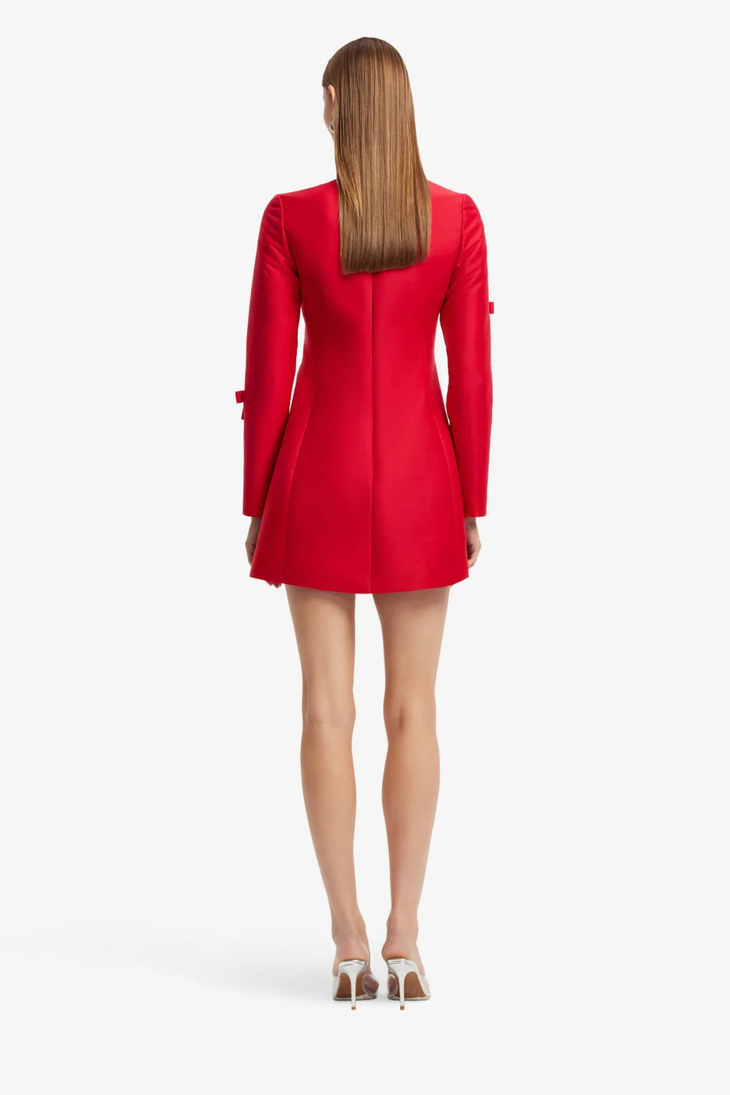 Aliza Bow Long Sleeve Mini Dress