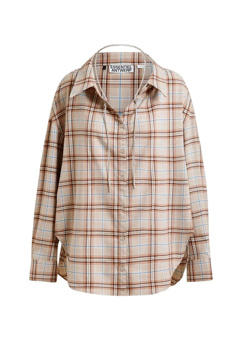 Plaid shirt on a white background