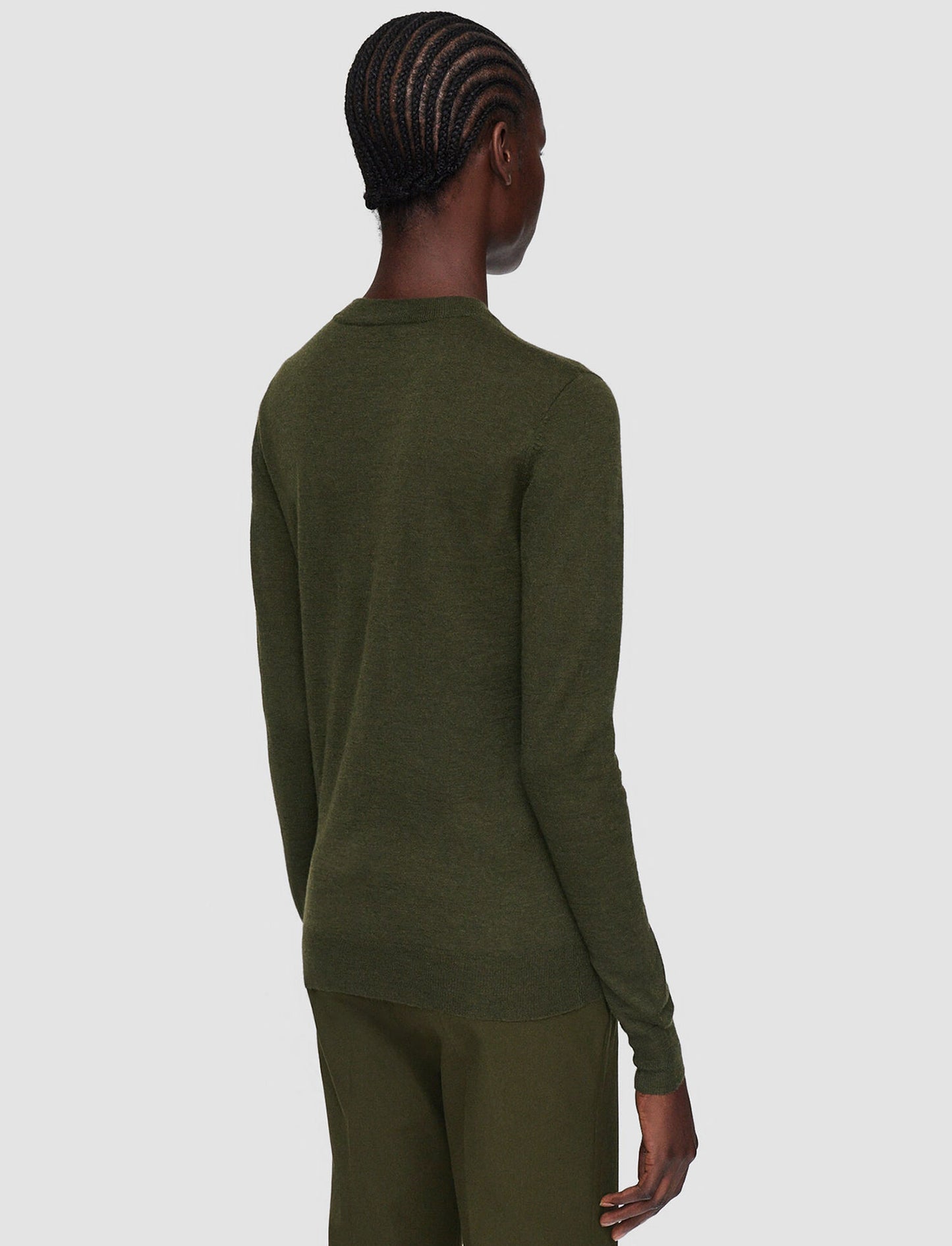 AW24 Joseph- Cashair Crew Neck Jumper in Hass