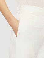 Joseph- Soft Cotton Silk Thurlow Trousers in Ivory