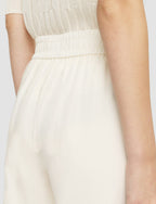 Joseph- Soft Cotton Silk Thurlow Trousers in Ivory