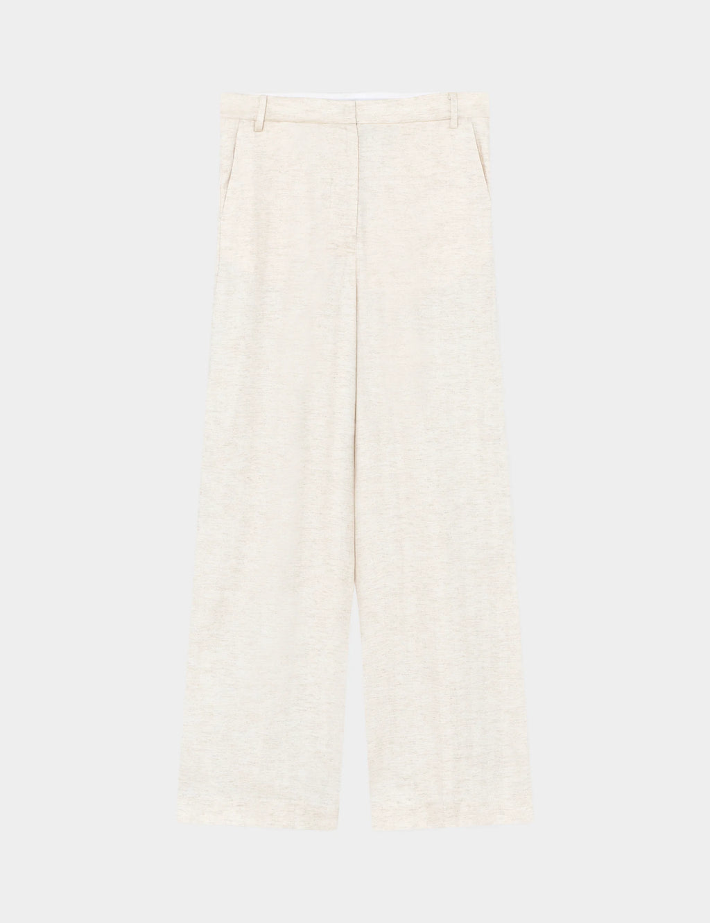 White pants on a light beige background