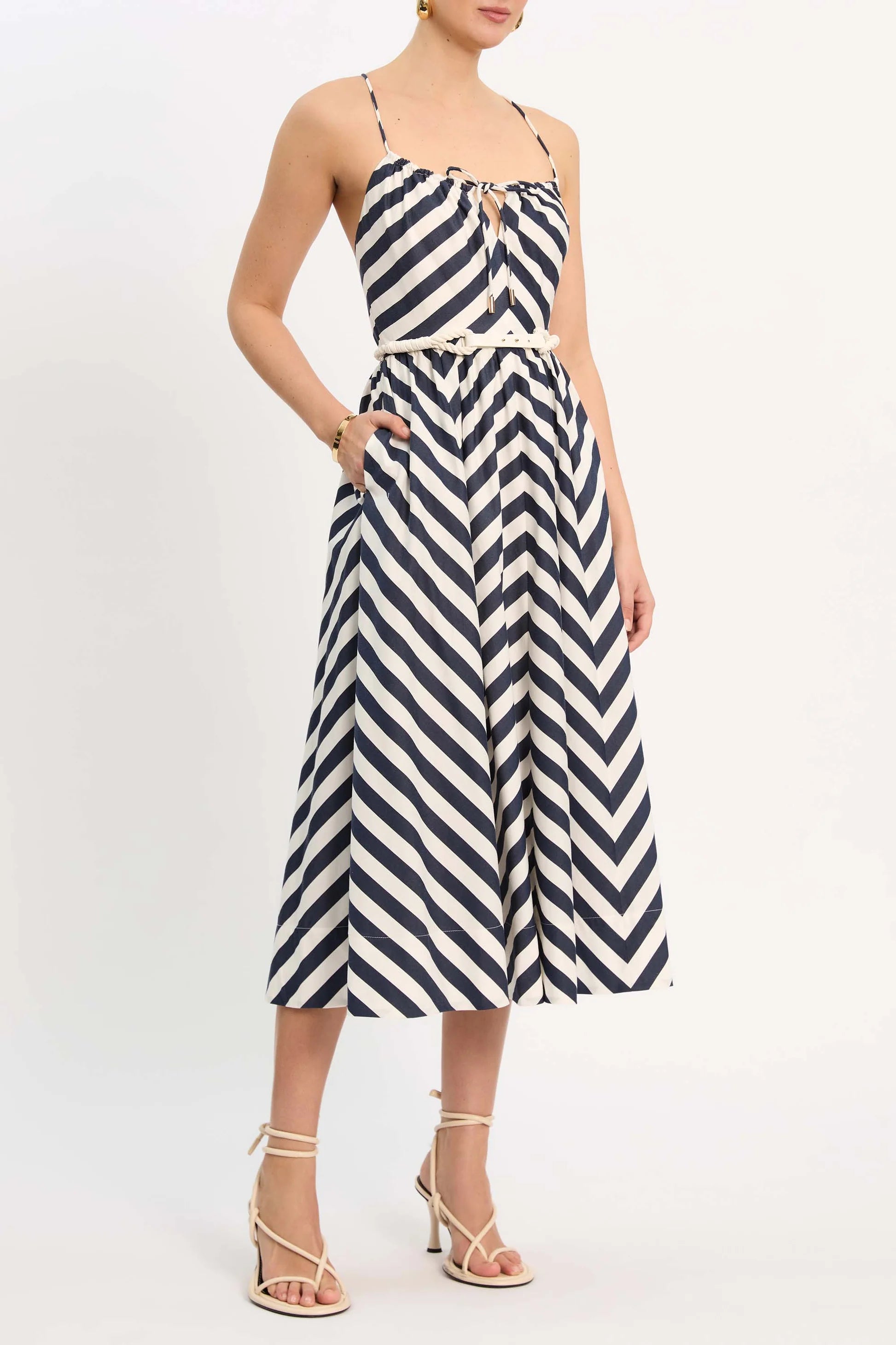 Katerina Midi Puff Sleeve Dress
