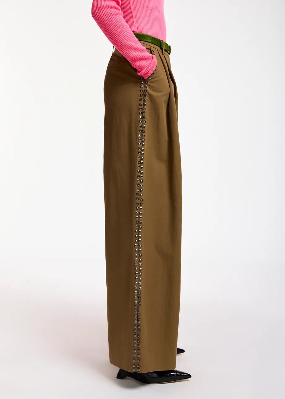 Korrupt  Studded Wide-leg Pants