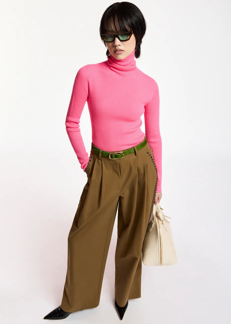 Korrupt  Studded Wide-leg Pants