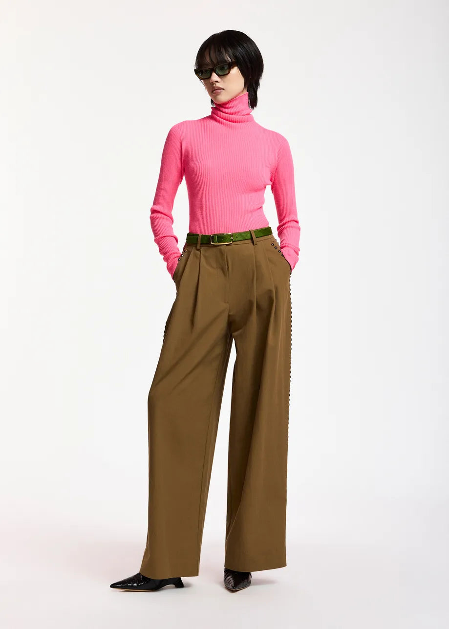 Korrupt  Studded Wide-leg Pants