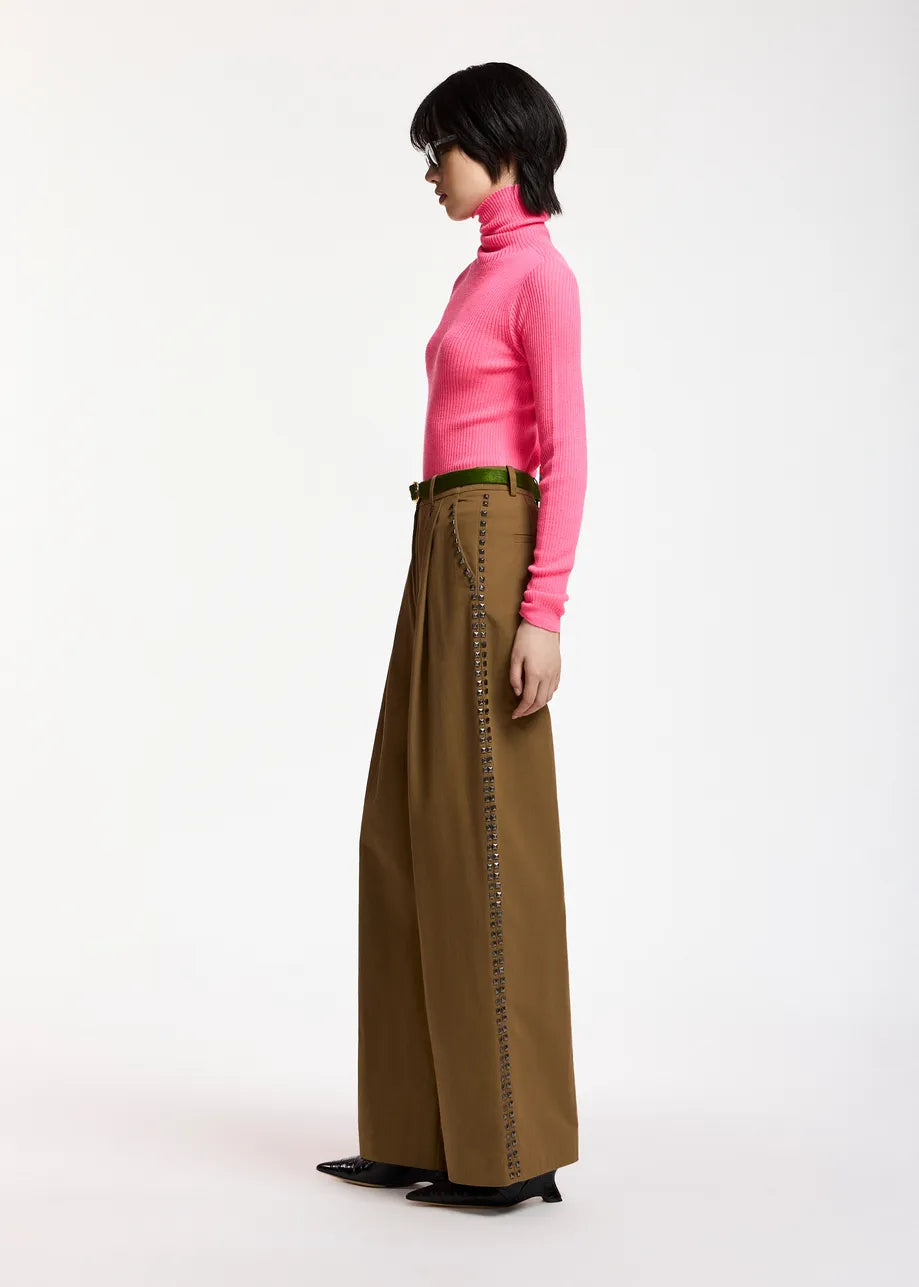 Korrupt  Studded Wide-leg Pants