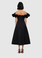 Annie Off Shoulder Frill Midi Dress