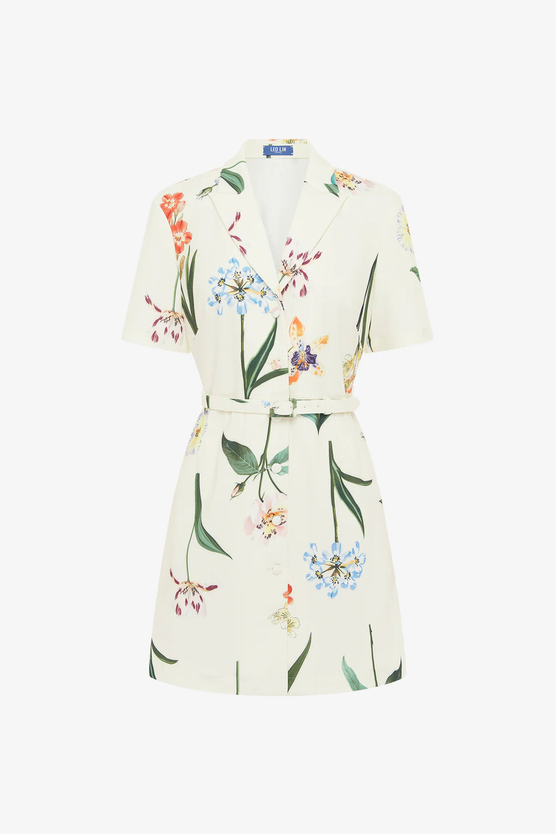 Floral dress on a white background